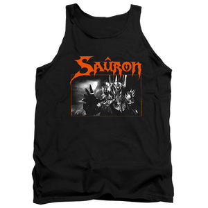 AN OFFCIALLY LICENSED LORD OF THE RINGS SAURON ADULT UNISEX TANK TOP BLACK