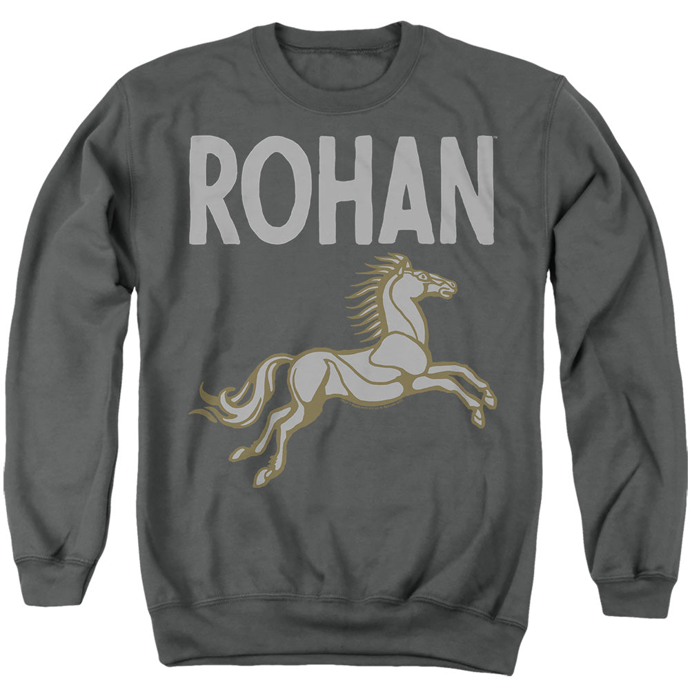 AN OFFCIALLY LICENSED LORD OF THE RINGS THE RIDDERMARK ADULT UNISEX CREWNECK SWEATSHIRT CHARCOAL