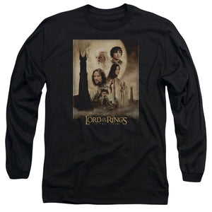 AN OFFCIALLY LICENSED LOR TT POSTER MEN'S LONG SLEEVE T-SHIRT BLACK