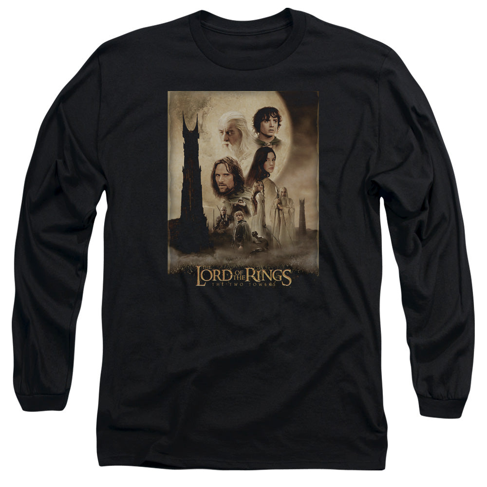 AN OFFCIALLY LICENSED LOR TT POSTER MEN'S LONG SLEEVE T-SHIRT BLACK