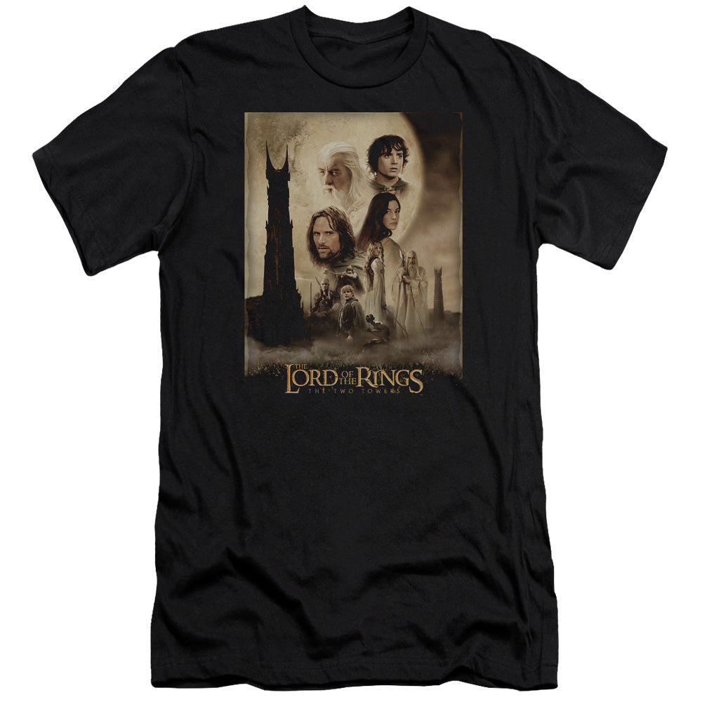 AN OFFCIALLY LICENSED LOR TT POSTER MEN'S PREMIUM SLIM FIT T-SHIRT BLACK