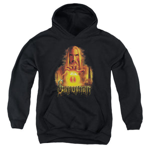 AN OFFCIALLY LICENSED LOR SARUMAN YOUTH HOODIE BLACK