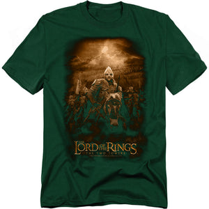 AN OFFCIALLY LICENSED LOR RIDERS OF ROHAN MEN'S REGULAR FIT T-SHIRT BLACK