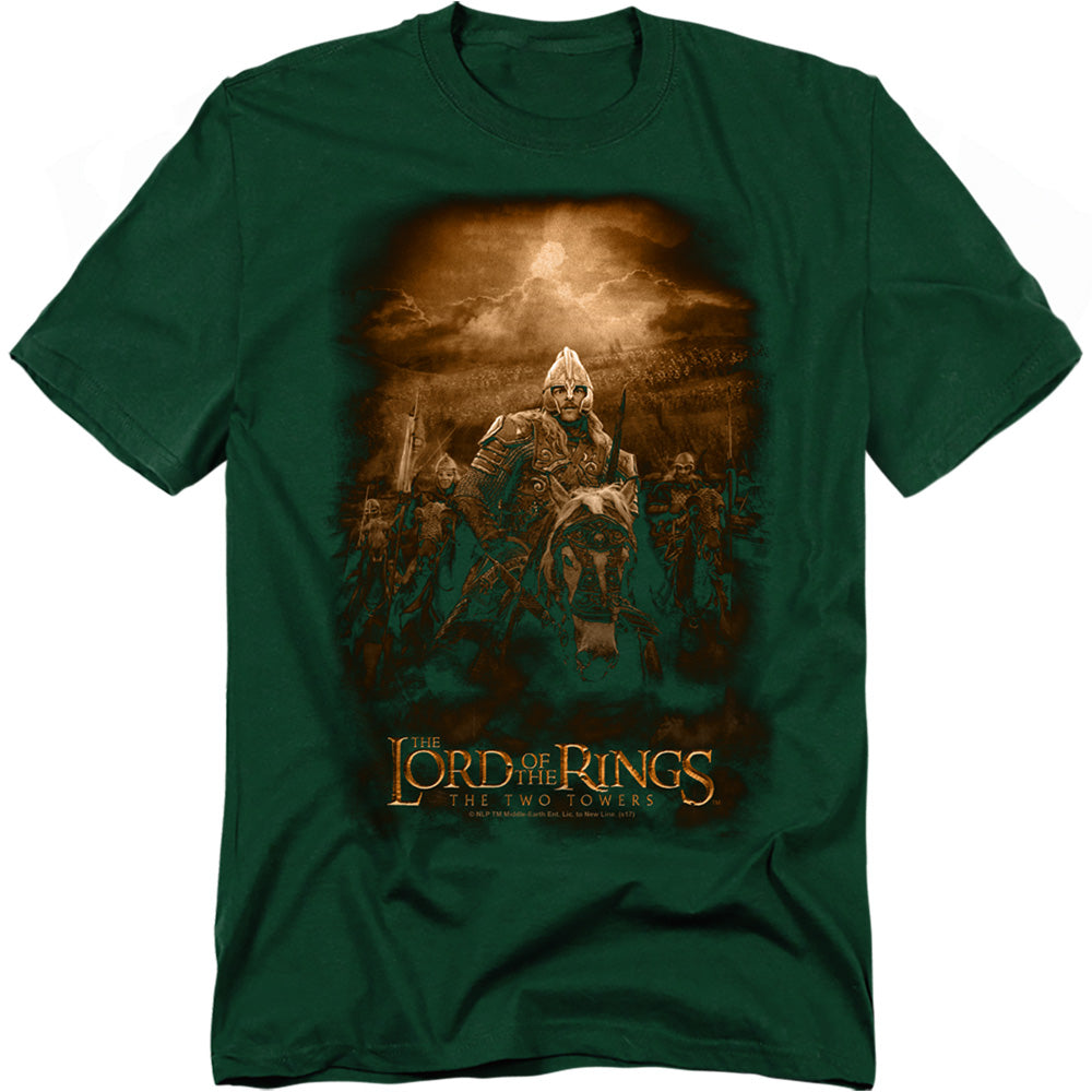 AN OFFCIALLY LICENSED LOR RIDERS OF ROHAN MEN'S REGULAR FIT T-SHIRT BLACK