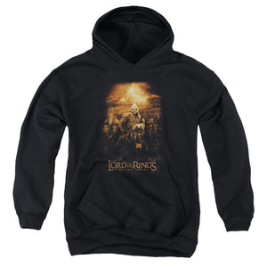 AN OFFCIALLY LICENSED LOR RIDERS OF ROHAN YOUTH HOODIE BLACK