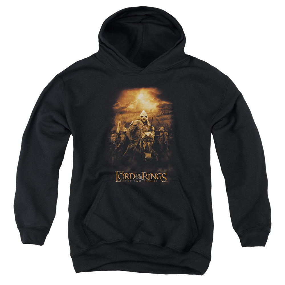 AN OFFCIALLY LICENSED LOR RIDERS OF ROHAN YOUTH HOODIE BLACK