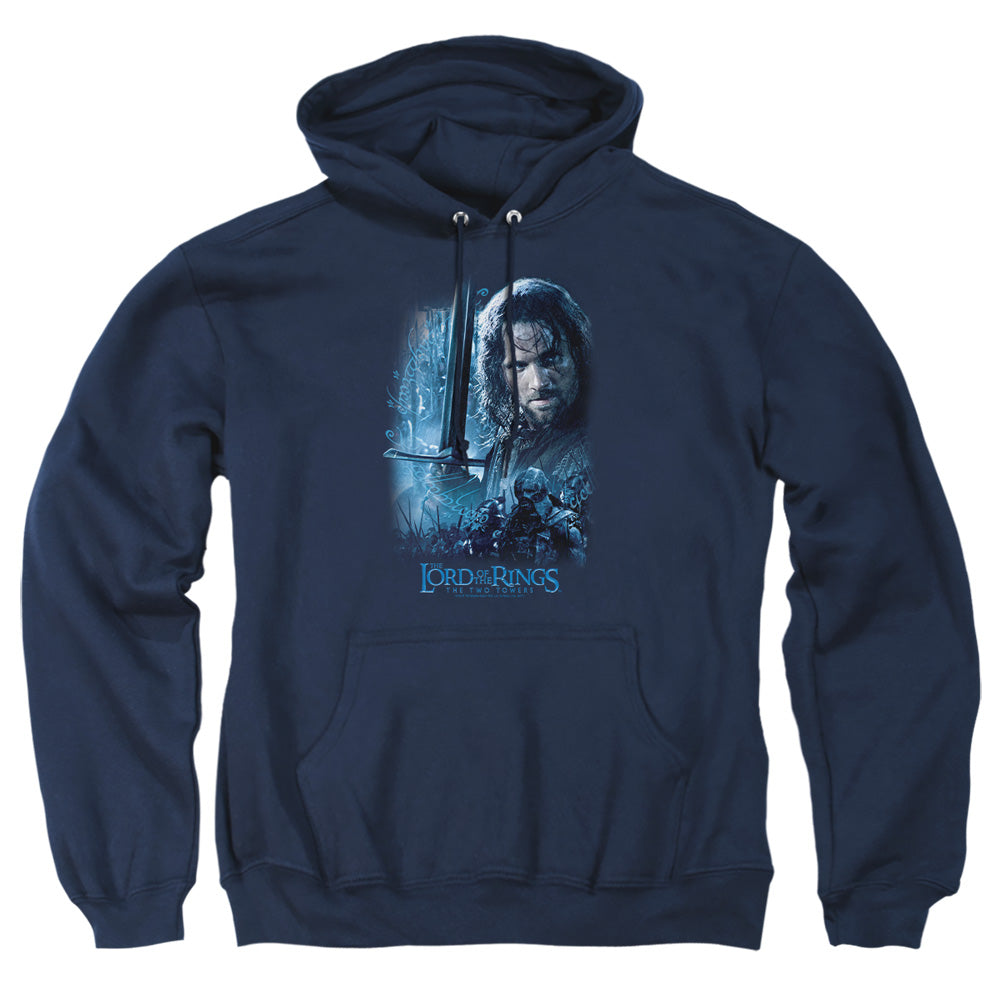 AN OFFCIALLY LICENSED LOR KING IN THE MAKING ADULT UNISEX PULLOVER HOODIE NAVY