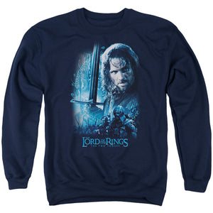 AN OFFCIALLY LICENSED LOR KING IN THE MAKING ADULT UNISEX CREWNECK SWEATSHIRT NAVY