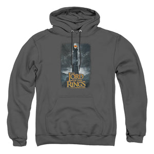 AN OFFCIALLY LICENSED LOR ALWAYS WATCHING ADULT UNISEX PULLOVER HOODIE CHARCOAL
