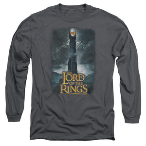 AN OFFCIALLY LICENSED LOR ALWAYS WATCHING MEN'S LONG SLEEVE T-SHIRT CHARCOAL