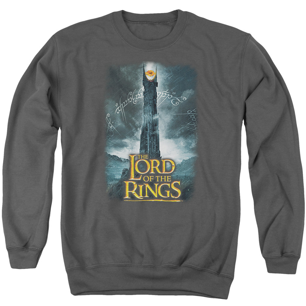 AN OFFCIALLY LICENSED LOR ALWAYS WATCHING ADULT UNISEX CREWNECK SWEATSHIRT CHARCOAL