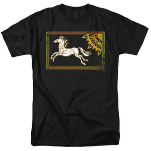 AN OFFCIALLY LICENSED LOR ROHAN BANNER MEN'S REGULAR FIT T-SHIRT CHARCOAL