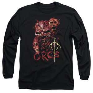AN OFFCIALLY LICENSED LOR ORCS MEN'S LONG SLEEVE T-SHIRT BLACK