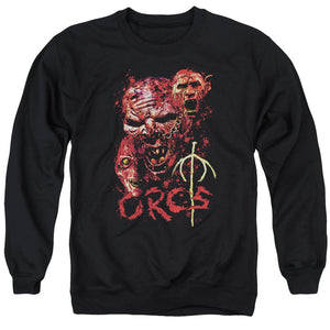 AN OFFCIALLY LICENSED LOR ORCS ADULT UNISEX CREWNECK SWEATSHIRT BLACK