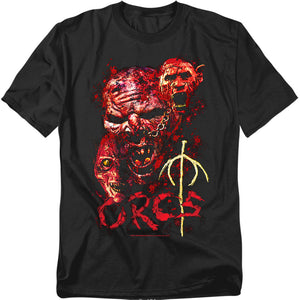 AN OFFCIALLY LICENSED LOR ORCS MEN'S REGULAR FIT T-SHIRT BLACK