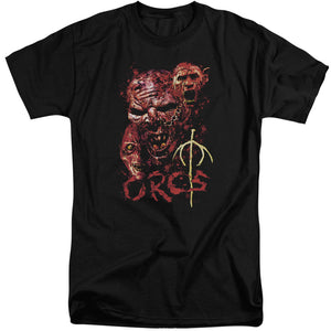 AN OFFCIALLY LICENSED LOR ORCS MEN'S TALL FIT T-SHIRT BLACK