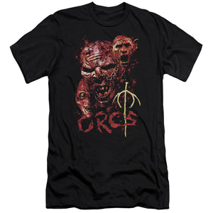 AN OFFCIALLY LICENSED LOR ORCS MEN'S PREMIUM SLIM FIT T-SHIRT BLACK