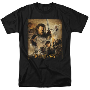 AN OFFCIALLY LICENSED LOR ROTK POSTER MEN'S REGULAR FIT T-SHIRT BLACK
