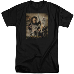 AN OFFCIALLY LICENSED LOR ROTK POSTER MEN'S TALL FIT T-SHIRT BLACK