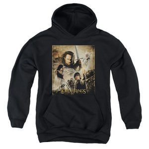 AN OFFCIALLY LICENSED LOR ROTK POSTER YOUTH HOODIE BLACK