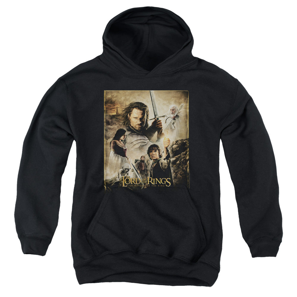 AN OFFCIALLY LICENSED LOR ROTK POSTER YOUTH HOODIE BLACK