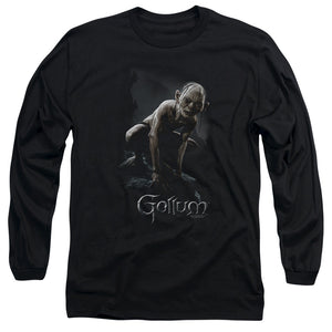 AN OFFCIALLY LICENSED LOR GOLLUM MEN'S LONG SLEEVE T-SHIRT BLACK