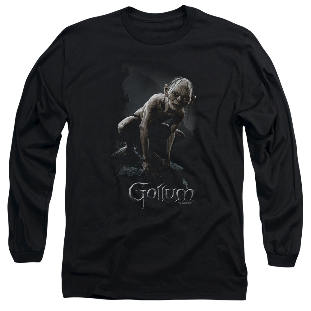 AN OFFCIALLY LICENSED LOR GOLLUM MEN'S LONG SLEEVE T-SHIRT BLACK