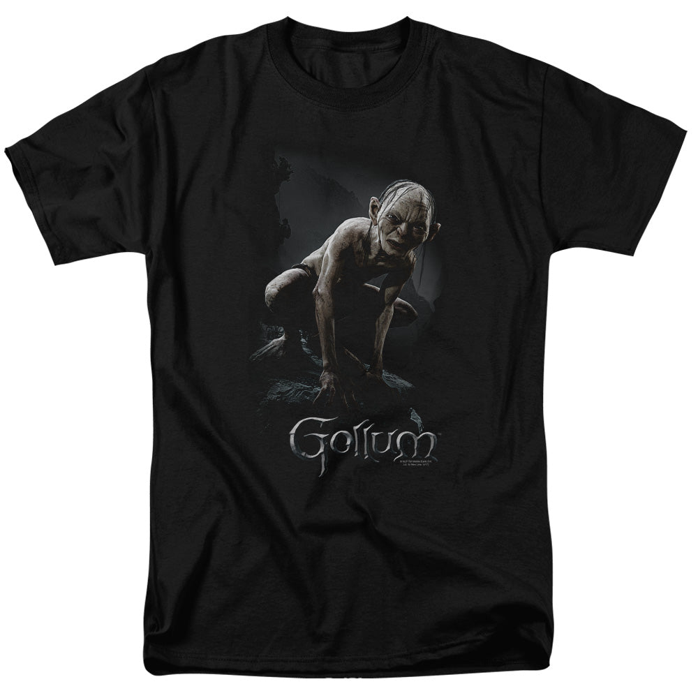 AN OFFCIALLY LICENSED LOR GOLLUM MEN'S REGULAR FIT T-SHIRT BLACK