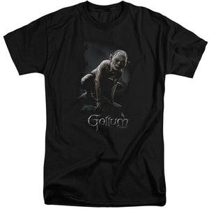 AN OFFCIALLY LICENSED LOR GOLLUM MEN'S TALL FIT T-SHIRT BLACK