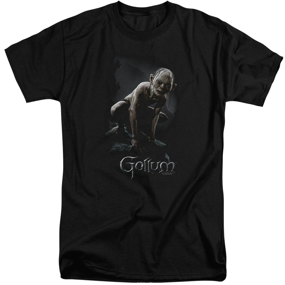 AN OFFCIALLY LICENSED LOR GOLLUM MEN'S TALL FIT T-SHIRT BLACK