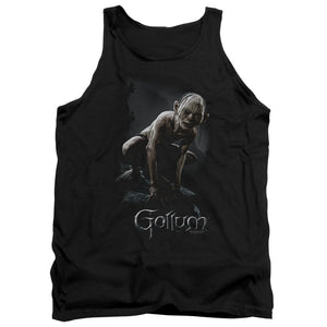 AN OFFCIALLY LICENSED LOR GOLLUM ADULT UNISEX TANK TOP BLACK
