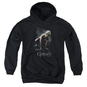 AN OFFCIALLY LICENSED LOR GOLLUM YOUTH HOODIE BLACK