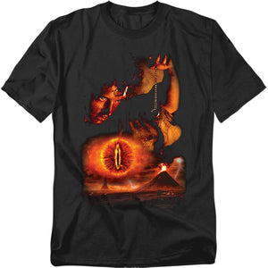 AN OFFCIALLY LICENSED LOR DESTROY THE RING MEN'S REGULAR FIT T-SHIRT BLACK