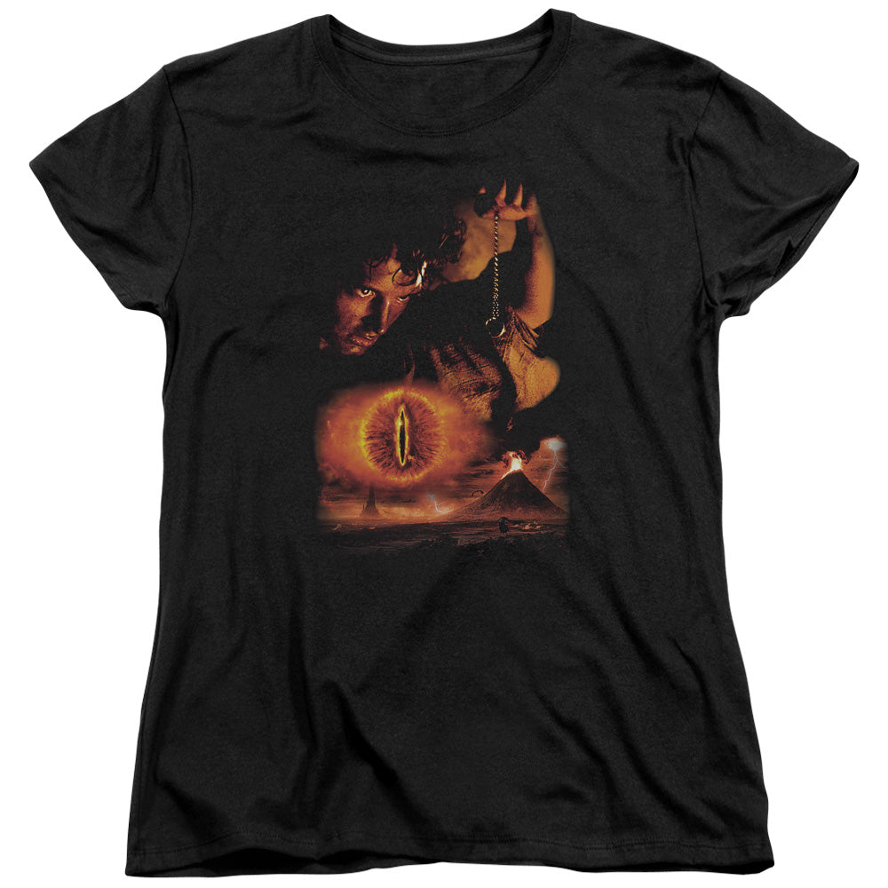 Lor Destroy The Ring Licensed Women's T-Shirt Regular Fit LG