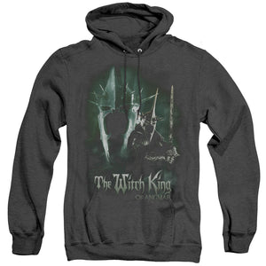 AN OFFCIALLY LICENSED LOR WITCH KING ADULT UNISEX HEATHER PULLOVER HOODIE BLACK