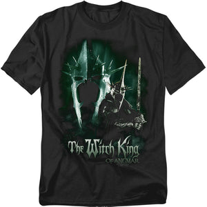 AN OFFCIALLY LICENSED LOR WITCH KING MEN'S REGULAR FIT T-SHIRT BLACK