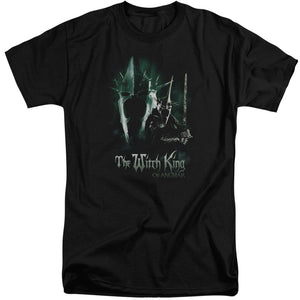 AN OFFCIALLY LICENSED LOR WITCH KING MEN'S TALL FIT T-SHIRT BLACK
