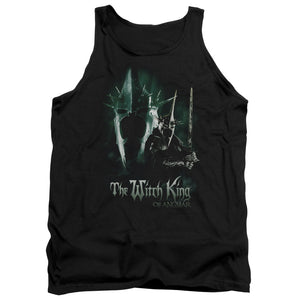 AN OFFCIALLY LICENSED LOR WITCH KING ADULT UNISEX TANK TOP BLACK