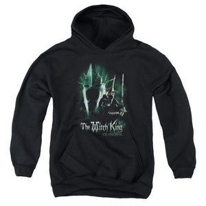 AN OFFCIALLY LICENSED LOR WITCH KING YOUTH HOODIE BLACK