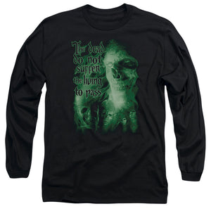 AN OFFCIALLY LICENSED LOR KING OF THE DEAD MEN'S LONG SLEEVE T-SHIRT BLACK