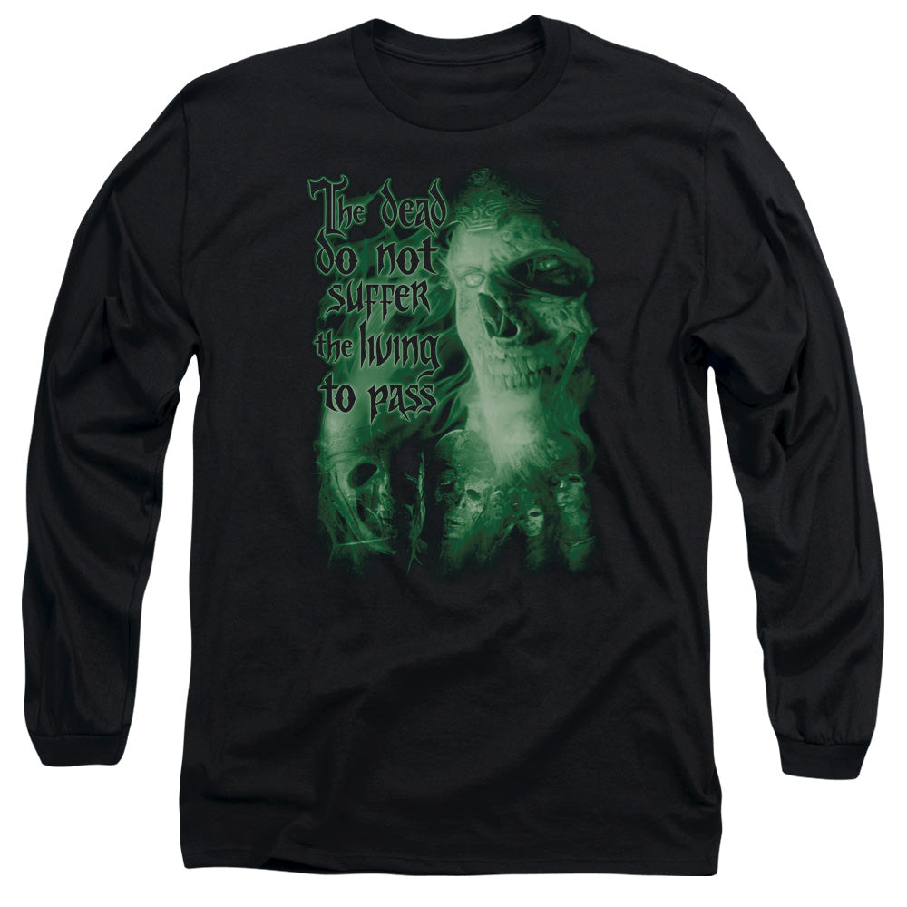 AN OFFCIALLY LICENSED LOR KING OF THE DEAD MEN'S LONG SLEEVE T-SHIRT BLACK