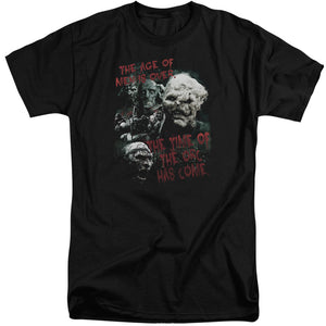 AN OFFCIALLY LICENSED LOR TIME OF THE ORC MEN'S TALL FIT T-SHIRT BLACK
