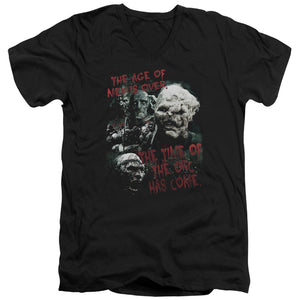 AN OFFCIALLY LICENSED LOR TIME OF THE ORC MEN'S V-NECK T-SHIRT BLACK
