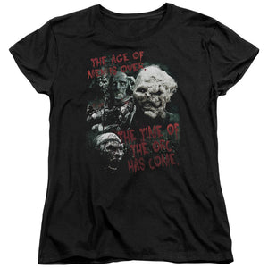 AN OFFCIALLY LICENSED LOR TIME OF THE ORC WOMEN'S REGULAR FIT T-SHIRT BLACK