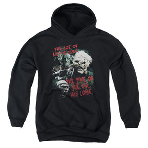 AN OFFCIALLY LICENSED LOR TIME OF THE ORC YOUTH HOODIE BLACK