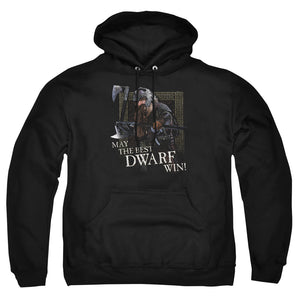 AN OFFCIALLY LICENSED LOR THE BEST DWARF ADULT UNISEX PULLOVER HOODIE BLACK