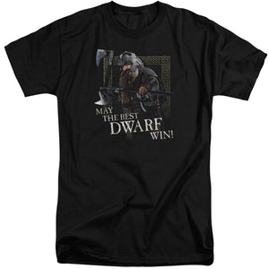 AN OFFCIALLY LICENSED LOR THE BEST DWARF MEN'S TALL FIT T-SHIRT BLACK
