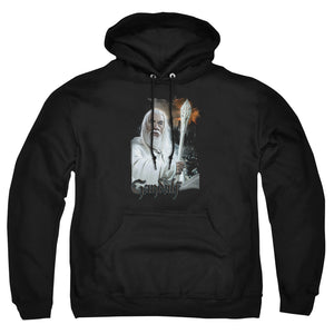 AN OFFCIALLY LICENSED LOR GANDALF ADULT UNISEX PULLOVER HOODIE BLACK