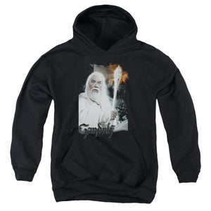 AN OFFCIALLY LICENSED LOR GANDALF YOUTH HOODIE BLACK