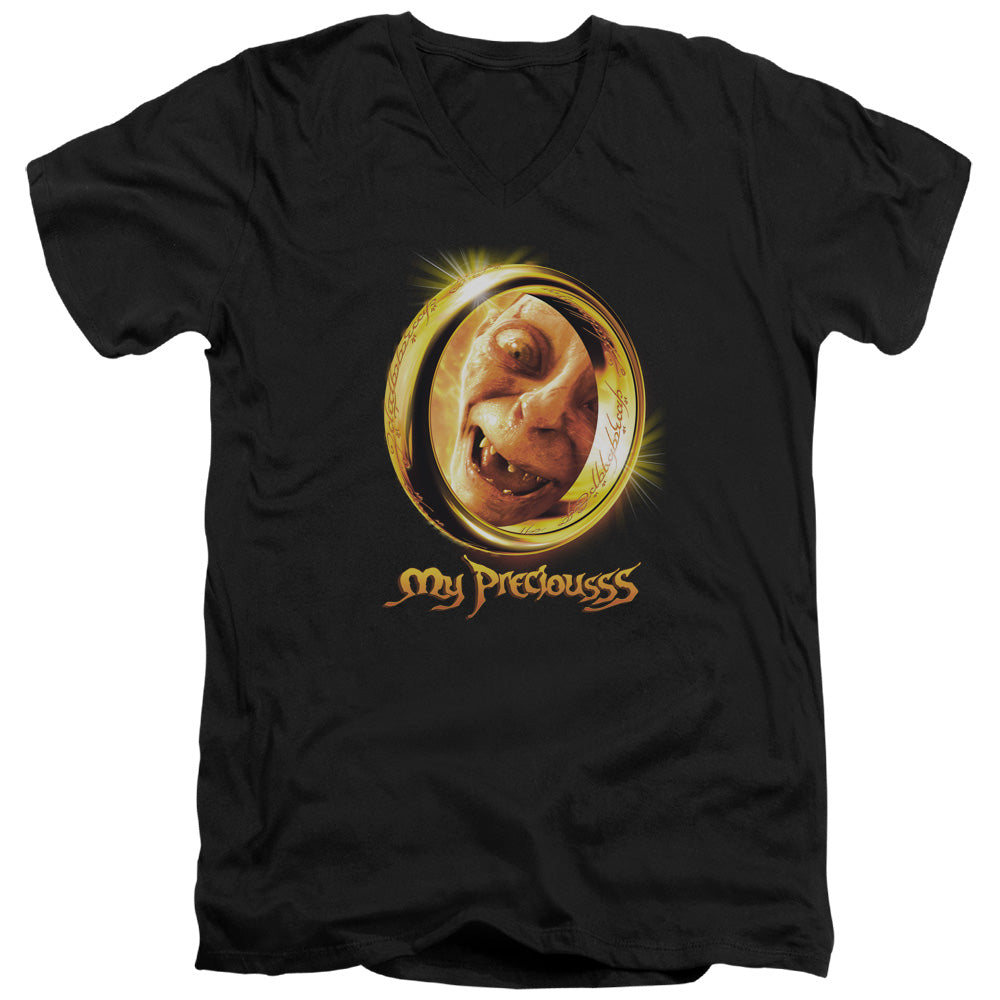 AN OFFCIALLY LICENSED LOR MY PRECIOUS MEN'S V-NECK T-SHIRT BLACK